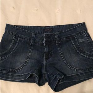 Red Camel Jean Shorts